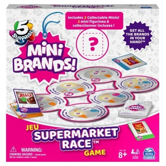Spin Master Mini Brands Supermarket Race Game Boardgame - Picture 2 of 5